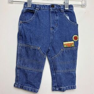 Vintage Baby Snoopy Camp Jeans Camp & Leaf Patches‎ Logo Y2K 90s Infant 6-9 Mos